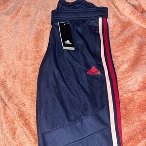 Navy Blue With Light Pink & Red